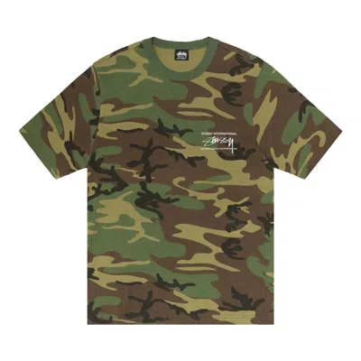 Pre-owned Stussy Smooth International Tee 'camo' In Multi-color