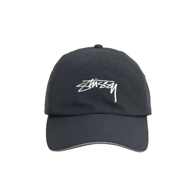 Pre-owned Stussy Smooth Stock Nylon Sport Cap 'black' | Men's Size Onesize