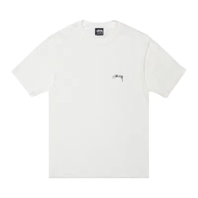 Pre-owned Stussy Smooth Stock Tee 'natural' In White