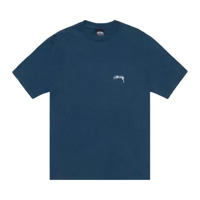 Pre-owned Stussy Smooth Stock Tee 'navy' In Blue
