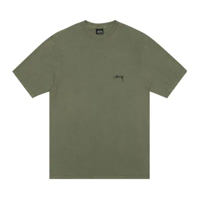 Pre-owned Stussy Smooth Stock Tee 'olive' In Green