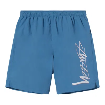 Pre-owned Stussy Smooth Stock Water Short 'blue' | Men's Size Xl