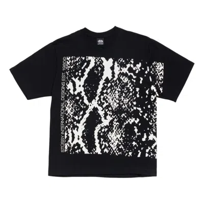 Stussy Snakeskin T-shirt 'black'