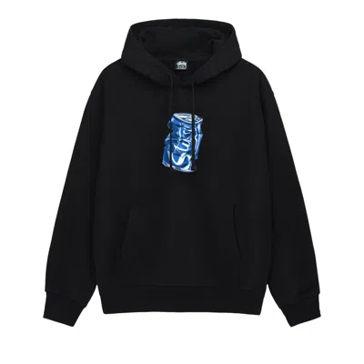 Pre-owned Stussy Soda Can Hoodie 'black'