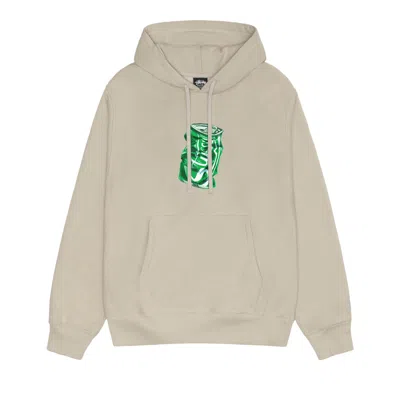 Pre-owned Stussy Soda Can Hoodie 'khaki' In Tan
