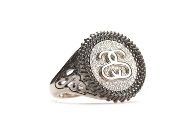 Pre-owned Stussy Sovereign Ring In Sterling Silver