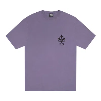 Pre-owned Stussy Spade Tee Pigment Dyed 'grape' | Purple | Men's Size M