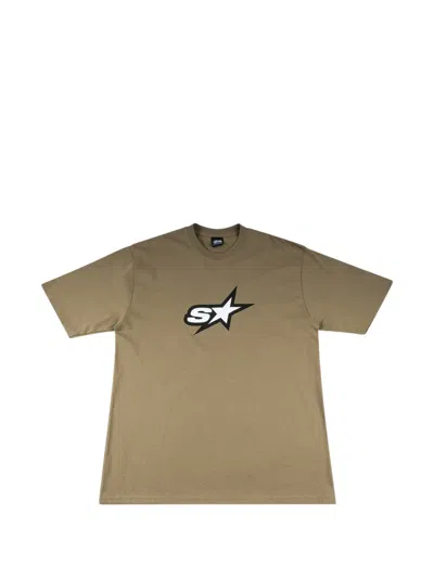 Stussy Speedway Logo-print T-shirt In Neutral