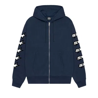 Pre-owned Stussy Speedway Zip Hoodie 'navy' | Blue | Men's Size S