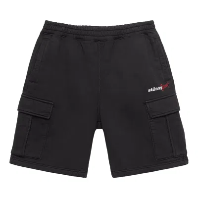 Pre-owned Stussy Sport Cargo Fleece Short 'black'