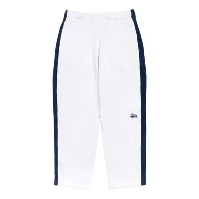Stussy Sport Fleece Pant 'ash Heather' In White