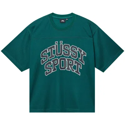 Pre-owned Stussy Sport Mesh Football Jersey 'green'