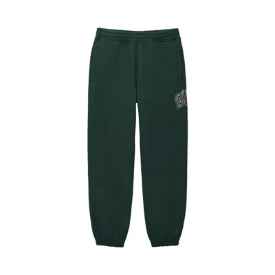Pre-owned Stussy Sport Sweatpant 'pine' In Green