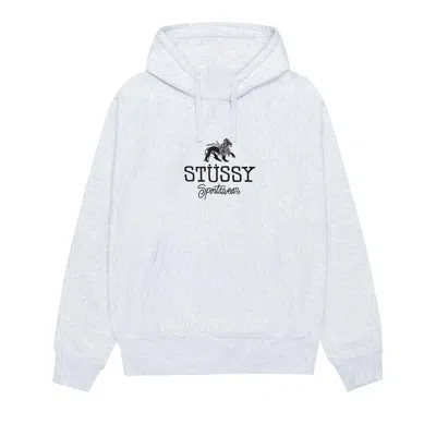 Pre-owned Stussy Sportswear Hoodie 'ash Heather' In Grey