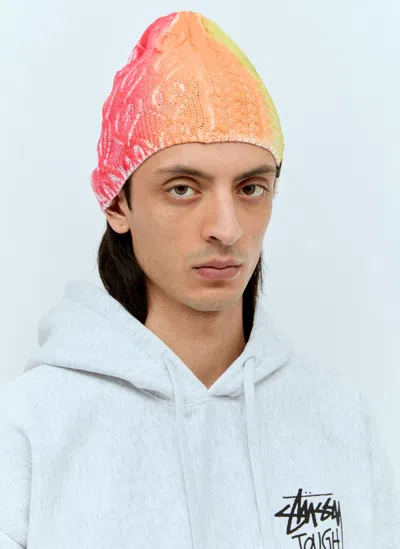 ★人気★【Stussy】★CUFF BEANIE WORKGEAR SPRAY ORANGE★ Stussy Spray Knit Beanie In Orange | ModeSens