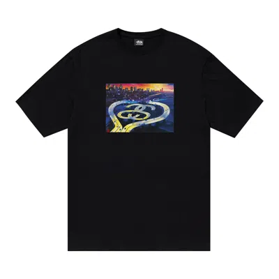 Pre-owned Stussy Ss Highway Tee 'black'
