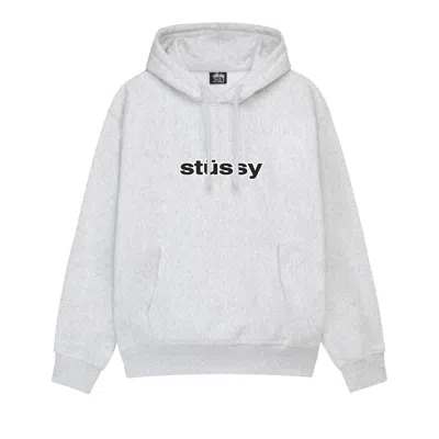 Pre-owned Stussy Ss-link Hoodie 'ash Heather' In Grey