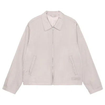 Pre-owned Stussy Ss Link Nylon Club Jacket 'bone' In Cream