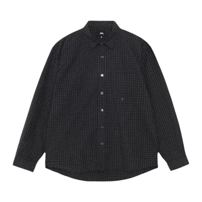 Pre-owned Stussy Standard Shirt 'mini Check' | Black | Men's Size L
