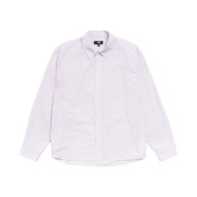 Pre-owned Stussy Standard Shirt 'purple Stripe' | Men's Size Xl