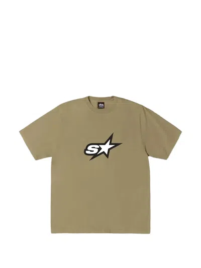Stussy Star Graphic T-shirt In Gray