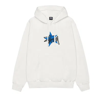 Pre-owned Stussy Star Hoodie Pigment Dyed 'natural' | White | Men's Size L
