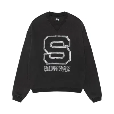 Pre-owned Stussy State Crew 'black' | Men's Size Xxl