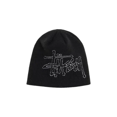 Pre-owned Stussy Stitch Basic Logo Skullcap 'black'