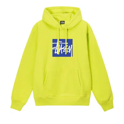 Pre-owned Stussy Stock Box Hoodie 'keylime' | Yellow | Men's Size L