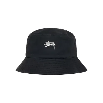 Pre-owned Stussy Stock Bucket Hat 'black' | Men's Size L/xl