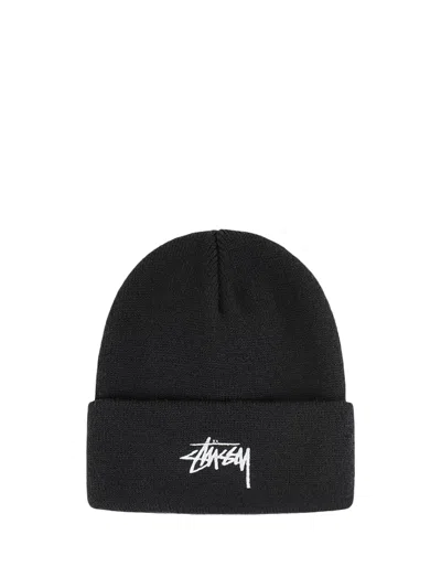 Stussy Stock Cuff Beanie In Black