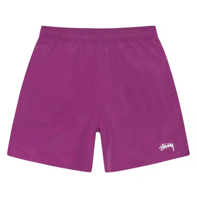 Pre-owned Stussy Stock Elastic Waistband Water Short 'orchid' | Purple | Men's Size Xl