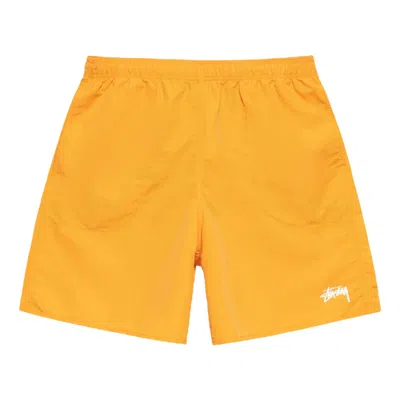 Pre-owned Stussy Stock Elastic Waistband Water Short 'tangerine' | Orange | Men's Size S