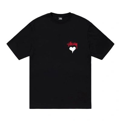 Pre-owned Stussy Stock Heart Tee 'black'