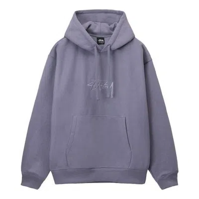 Stussy Stock Logo Applique Hoodie 'mauve'