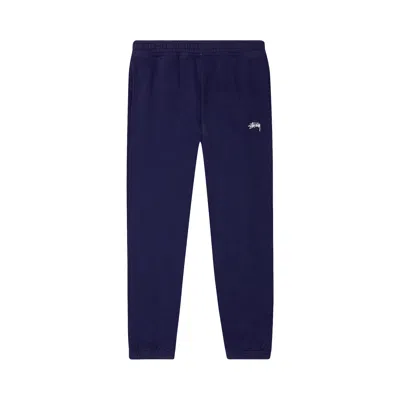 Pre-owned Stussy Stock Logo Pant 'midnight' In Blue