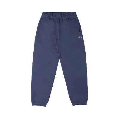 Pre-owned Stussy Stock Logo Pant 'navy' In Blue