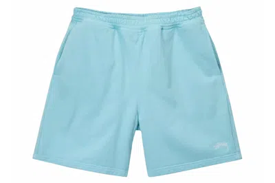 Pre-owned Stussy Stock Logo Short Blue