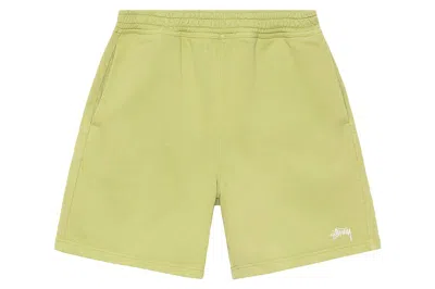 Pre-owned Stussy Stock Logo Short Pale Green