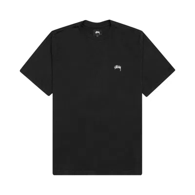 Pre-owned Stussy Stock Logo Short-sleeve Tee 'black' | Men's Size M