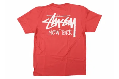 Pre-owned Stussy Stock New York Tee Pepper