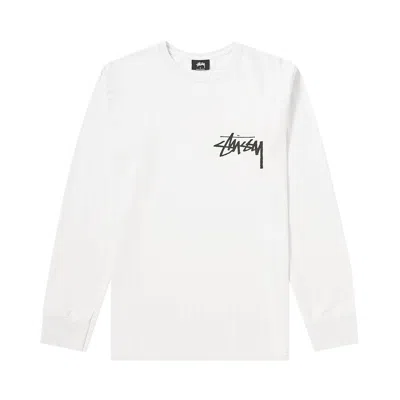 Pre-owned Stussy Stock Pigment Dyed Long-sleeve Tee 'natural' | Cream | Men's Size Xl In White