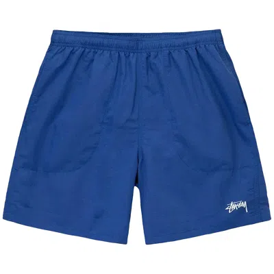 Pre-owned Stussy Stock Water Shorts 'cobalt' In Blue