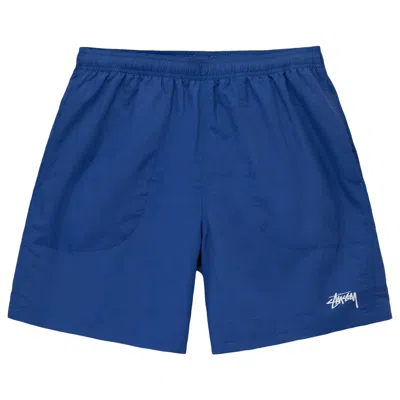 Pre-owned Stussy Stock Water Shorts 'cobalt' In Blue