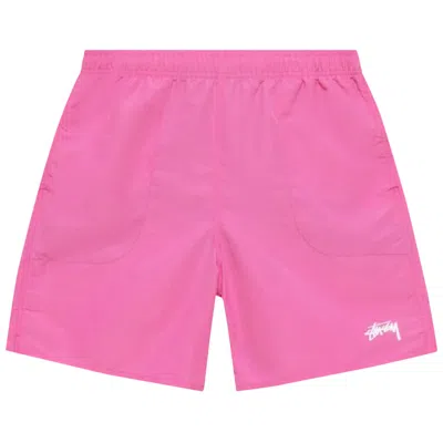 Pre-owned Stussy Stock Water Shorts 'hot Pink'