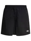 Stussy Stook Drawstring Water Shorts In Black