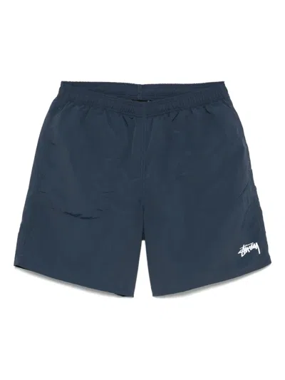 Stussy Swim Shorts Nylon Elasticated Waistband In Blue