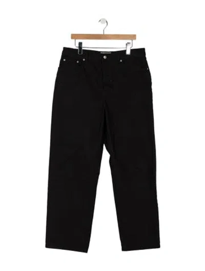 Pre-owned Stussy Straight-leg Jeans In Black