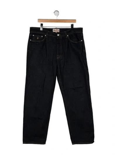 Pre-owned Stussy Straight-leg Jeans In Black