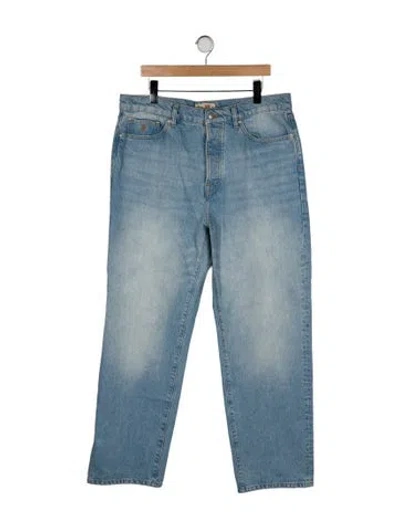 Pre-owned Stussy Straight-leg Jeans In Blue